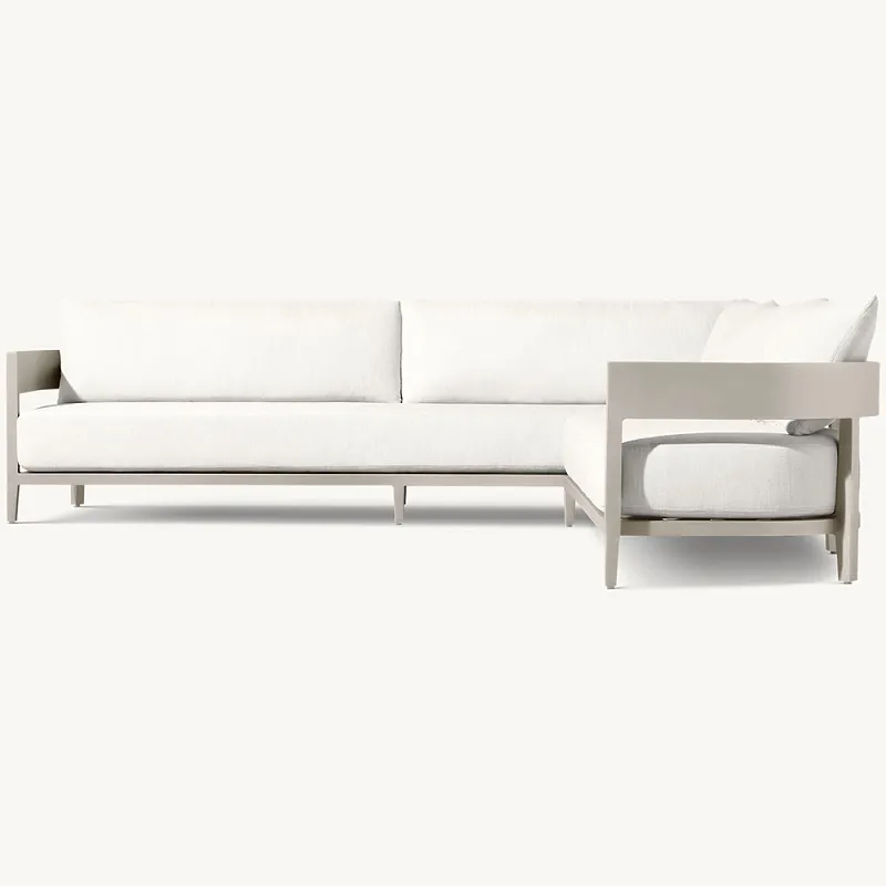 আউটডোর অ্যালুমিনিয়াম কর্নার সোফা