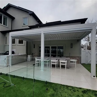 12 X 20 Louvered Pergola