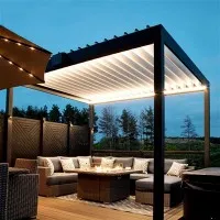 16x16 অ্যালুমিনিয়াম গেজেবো