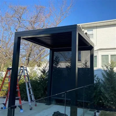 8x8 অ্যালুমিনিয়াম গেজেবো