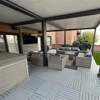 হার্ডটপ মেটাল ছাদ Gazebo