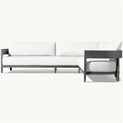 মেটাল ফ্রেম আউটডোর কোণার সোফা