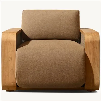 বেত প্যাটিও লাউঞ্জ চেয়ার